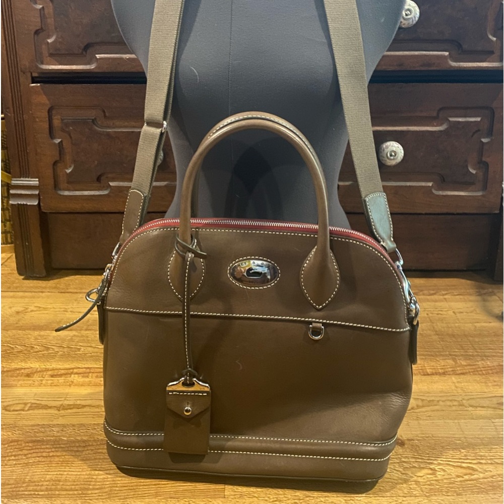Vintage Dooney & Bourke brown Leather satchel/crossbody purse